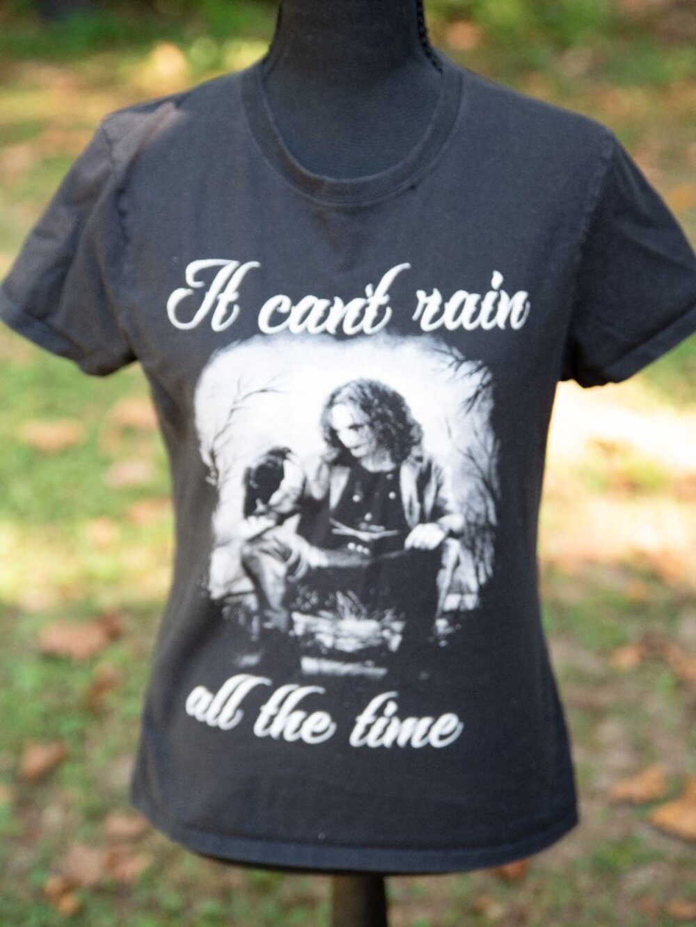Women's Small t-shirt Eric Draven The Crow Brandon Lee Can't Rain All the Time